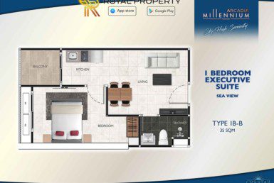 Arcadia-Millennium-Tower-Condo-Pattaya-купить-квартиру-в-Паттайе-аренда-апартаментов-агентство-недвижимости-Royal-Property-Type-1B-B-35-sqm-1024x724