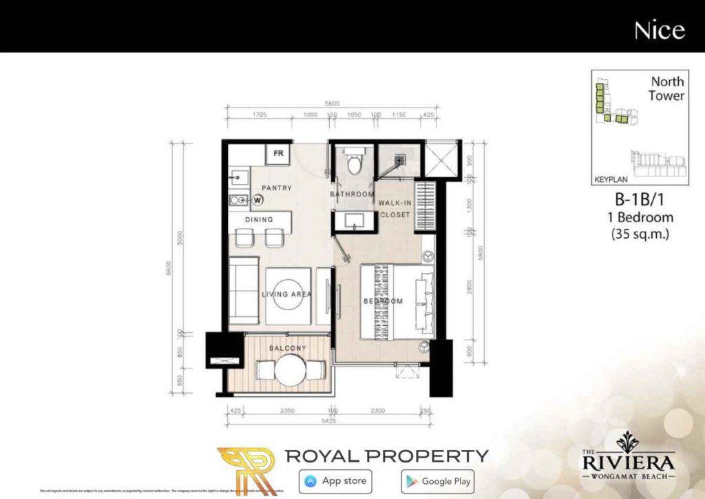 R1-SK-Digital-Eng-HIGH-36-Riviera-Wongaamt-condominium-купить-квартиру-в-Паттайе-снять-в-аренду-Royal-Property-Thailand-right-plan-1-1024x724