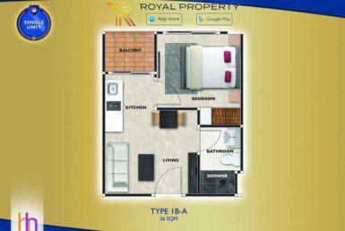 arcadia-beach-continental-unit-plan-condominium-thappraya-купить-квартиру-в-Паттайе-снять-в-аренду-Royal-Property-Thailand-Type-1bdr-A-26-1024x658