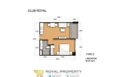 club-royal-wongamat-condominium-unit-plan-купить-квартиру-в-Паттайе-снять-в-аренду-Royal-Property-Thailand-C