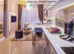 Elysium Condo Pattaya Cozy Beach Pratumnak 1. Living Room (A2) купить квартиру в Паттайе аренда апартаменты агентство недвижимости Royal Property