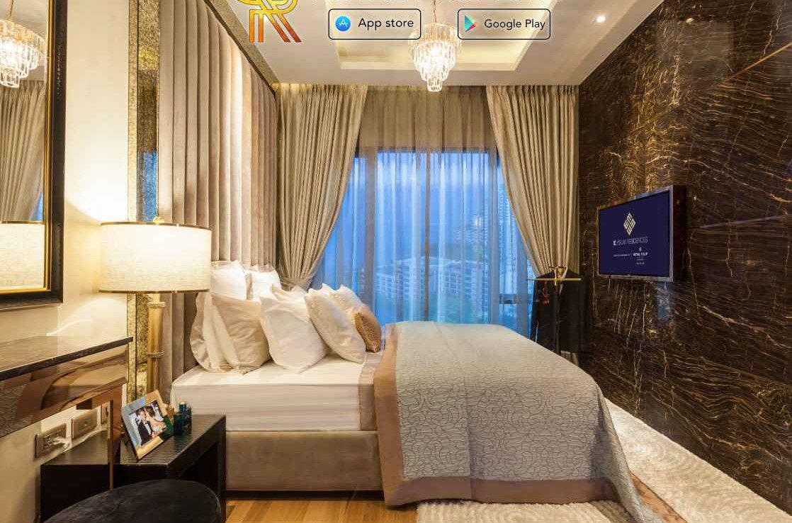Elysium Condo Pattaya Cozy Beach Pratumnak 7. Master bedroom (A2) Angle купить квартиру в Паттайе аренда апартаменты агентство недвижимости Royal Property